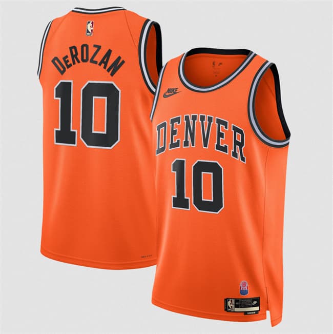 Denver Nuggets #10 DeMar DeRozan Orange 2026-27Classic Edition Stitched Basketball Jersey Denver Nuggets #10 DeMar DeRozan Orange 2026-27Classic Edition Stitched Basketball Jersey