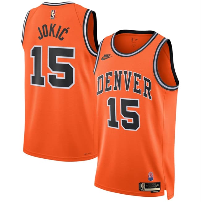 Denver Nuggets #15 Nikola Joki? Orange 2026-27 Classic Edition Stitched Basketball Jersey Denver Nuggets #15 Nikola Joki? Orange 2026-27 Classic Edition Stitched Basketball Jersey