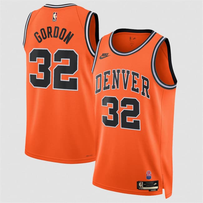 Denver Nuggets #32 Aaron Gordon Orange 2026-27Classic Edition Stitched Basketball Jersey Denver Nuggets #32 Aaron Gordon Orange 2026-27Classic Edition Stitched Basketball Jersey