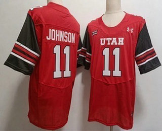 Utah Utes #11 Ricky Johnson Red College Football Jersey Utah Utes #11 Ricky Johnson Red College Football Jersey