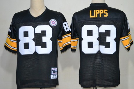 Pittsburgh Steelers #83 Louis Lipps Black Throwback Jersey Pittsburgh Steelers #83 Louis Lipps Black Throwback Jersey