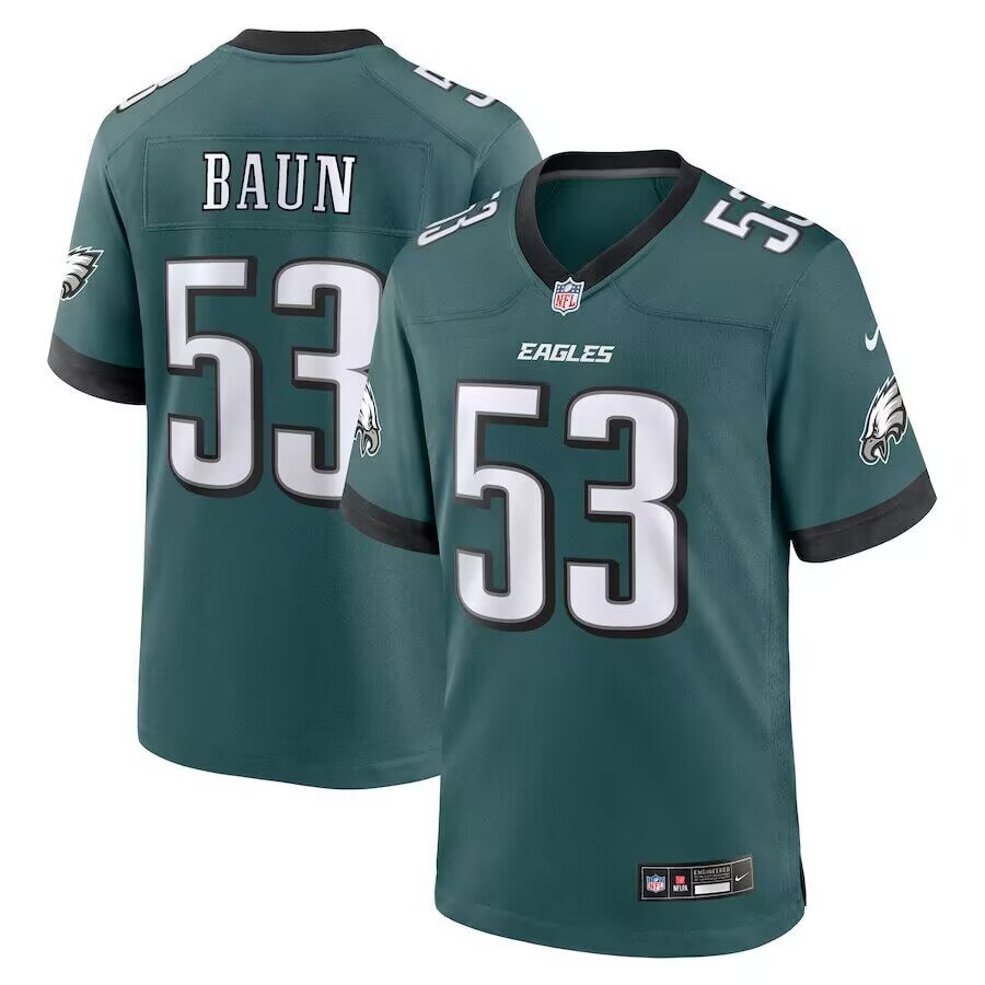 Philadelphia Eagles #53 Zack Baun Green Vapor Limited Jersey Philadelphia Eagles #53 Zack Baun Green Vapor Limited Jersey