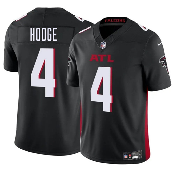Atlanta Falcons #4 KhaDarel Hodge Black 2025 F.U.S.E. Vapor Untouchable Limited Football Stitched Jersey Atlanta Falcons #4 KhaDarel Hodge Black 2025 F.U.S.E. Vapor Untouchable Limited Football Stitched Jersey