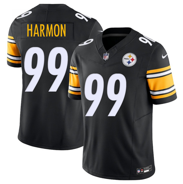 Pittsburgh Steelers #99 Derrick Harmon Black 2025 Draft F.U.S.E. Vapor Limited Football Stitched Jersey Pittsburgh Steelers #99 Derrick Harmon Black 2025 Draft F.U.S.E. Vapor Limited Football Stitched Jersey