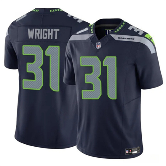 Seattle Seahawks #31 Jacardia Wright Navy 2025 F.U.S.E. Vapor Untouchable Limited Football Stitched Jersey Seattle Seahawks #31 Jacardia Wright Navy 2025 F.U.S.E. Vapor Untouchable Limited Football Stitched Jersey