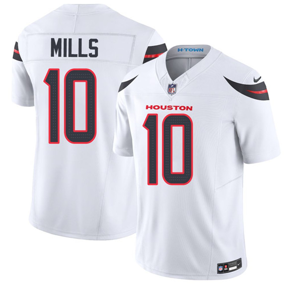 Houston Texans #10 Davis Mills White 2026 F.U.S.E. Vapor Limited Football Stitched Jersey Houston Texans #10 Davis Mills White 2026 F.U.S.E. Vapor Limited Football Stitched Jersey