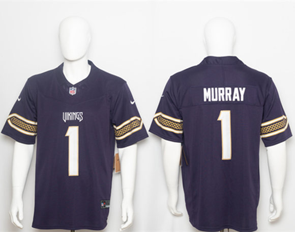 Minnesota Vikings #1 Kyler Murray Deep Purple 2026 F.U.S.E. Rivalries Collection Limited Football Stitched Jersey Minnesota Vikings #1 Kyler Murray Deep Purple 2026 F.U.S.E. Rivalries Collection Limited Football Stitched Jersey