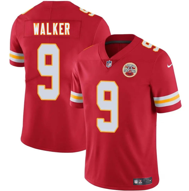 Kansas City Chiefs #9 Kenneth Walker III Red 2026 Vapor Untouchable Limited Stitched Football Jersey Kansas City Chiefs #9 Kenneth Walker III Red 2026 Vapor Untouchable Limited Stitched Football Jersey
