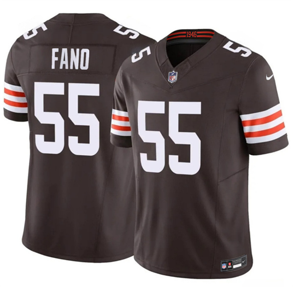 Cleveland Browns #55 Spencer Fano Brown 2026 Draft F.U.S.E. Vapor Limited Football Stitched Jersey Cleveland Browns #55 Spencer Fano Brown 2026 Draft F.U.S.E. Vapor Limited Football Stitched Jersey