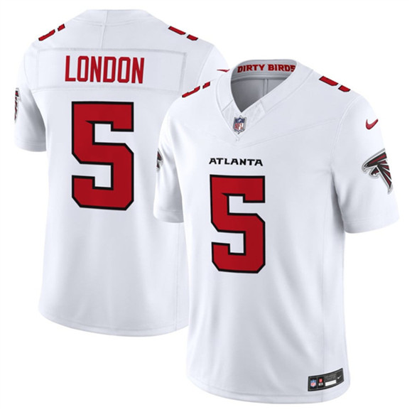 Atlanta Falcons #5 Drake London White 2026 New F.U.S.E. Vapor Untouchable Limited Football Stitched Jersey Atlanta Falcons #5 Drake London White 2026 New F.U.S.E. Vapor Untouchable Limited Football Stitched Jersey