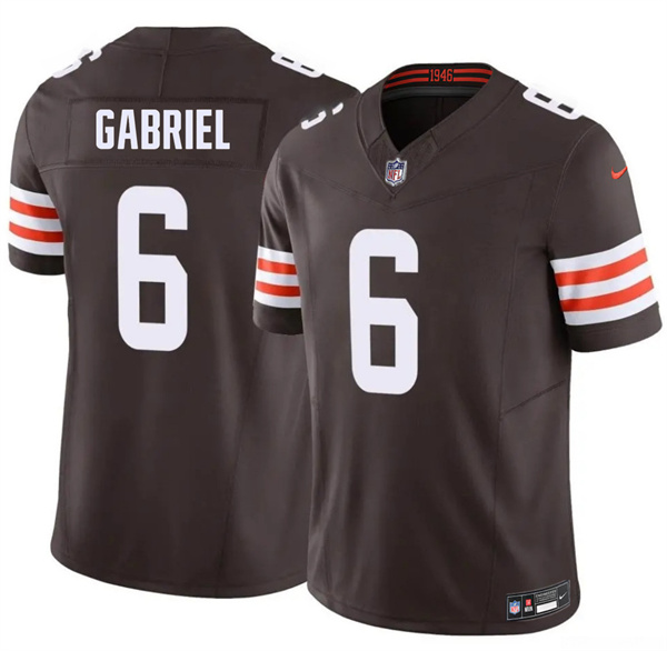 Cleveland Browns #6 Dillon Gabriel Brown 2026 F.U.S.E. Vapor Limited Football Stitched Jersey Cleveland Browns #6 Dillon Gabriel Brown 2026 F.U.S.E. Vapor Limited Football Stitched Jersey