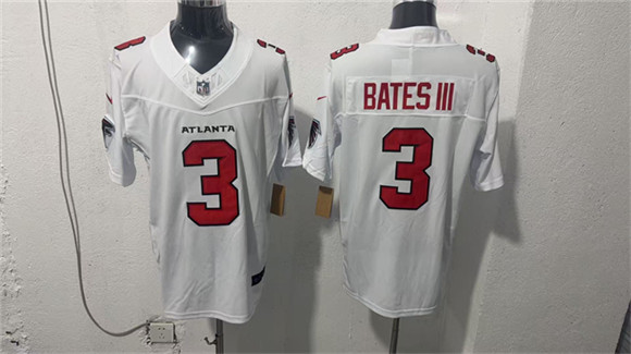 Atlanta Falcons #3 Jessie Bates III White 2026 New F.U.S.E. Vapor Untouchable Limited Football Stitched Jersey Atlanta Falcons #3 Jessie Bates III White 2026 New F.U.S.E. Vapor Untouchable Limited Football Stitched Jersey
