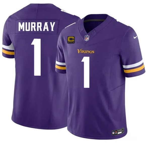 Minnesota Vikings #1 Kyler Murray Purple 2026 F.U.S.E. 4-Star C Patch Vapor Untouchable Limited Football Stitched Jersey Minnesota Vikings #1 Kyler Murray Purple 2026 F.U.S.E. 4-Star C Patch Vapor Untouchable Limited Football Stitched Jersey
