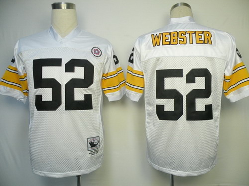 Pittsburgh Steelers #52 Mike Webster White Throwback Jersey Pittsburgh Steelers #52 Mike Webster White Throwback Jersey