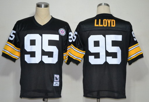 Pittsburgh Steelers #95 Greg Lloyd Black Throwback Jersey Pittsburgh Steelers #95 Greg Lloyd Black Throwback Jersey