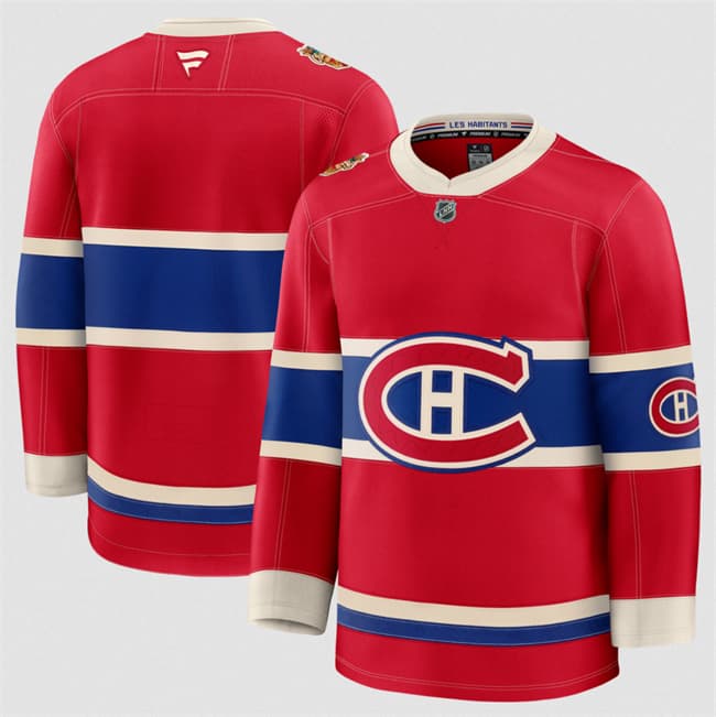 Montreal Canadiens Blank Red 2026 Heritage Classic Premium Stitched Jersey Montreal Canadiens Blank Red 2026 Heritage Classic Premium Stitched Jersey