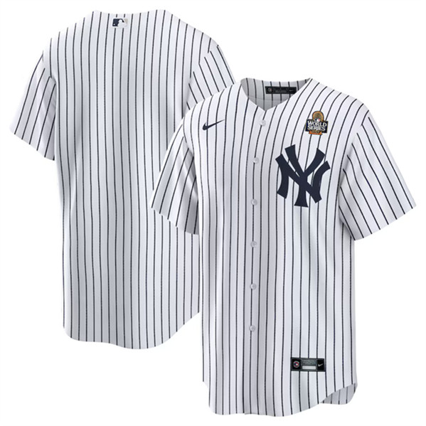 New York Yankees Blank White 2024 World Series Cool Base Stitched Baseball Jersey