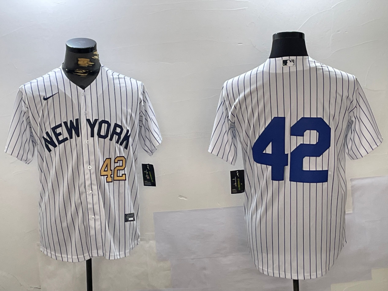 New York Yankees #42 Jackie Robinson White Cool Base Stitched Jerseys