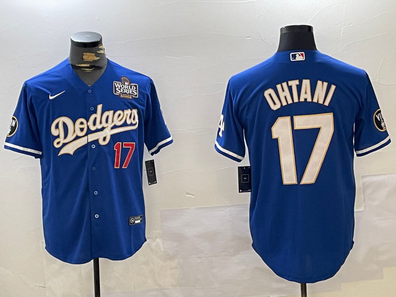 Los Angeles Dodgers #17 Shohei Ohtani 2024 World Series Champions Cool Base Stitched Baseball Jersey Los Angeles Dodgers #17 Shohei Ohtani 2024 World Series Champions Cool Base Stitched Baseball Jersey