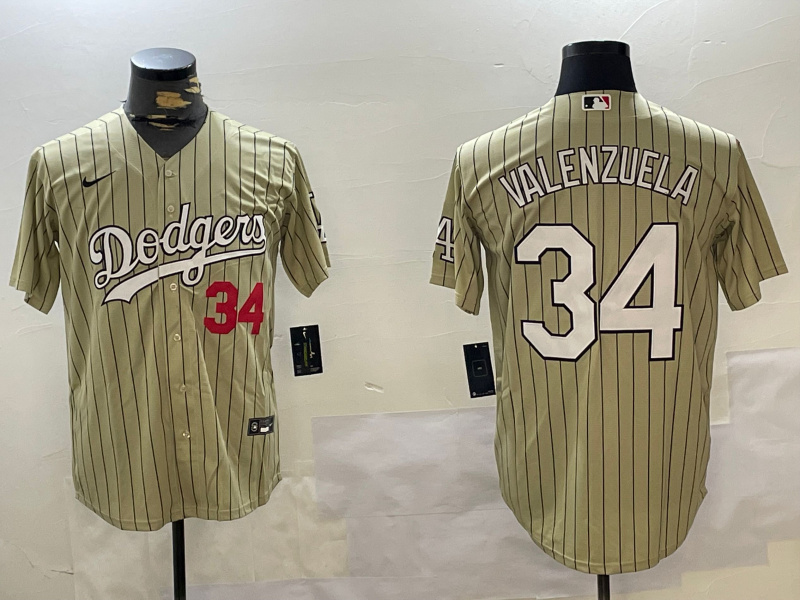 Los Angeles Dodgers #34 Fernando Valenzuela Authentic Collection Stitched MLB Jerseys Los Angeles Dodgers #34 Fernando Valenzuela Authentic Collection Stitched MLB Jerseys