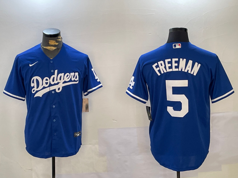 Los Angeles Dodgers #5 Freddie Freeman Blue Cool Base Jersey