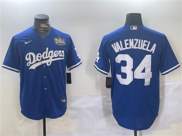 Los Angeles Dodgers #34 Toro Valenzuela Royal 2024 World Series Cool Base Stitched Baseball Jersey Los Angeles Dodgers #34 Toro Valenzuela Royal 2024 World Series Cool Base Stitched Baseball Jersey