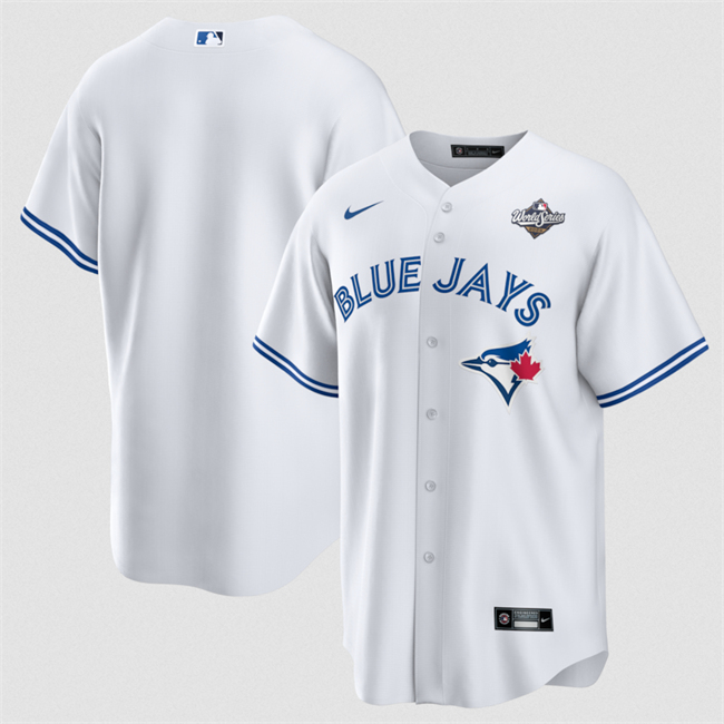 Toronto Blue Jays Blank White 2025 World Series Home Cool Base Stitched Baseball Jersey
