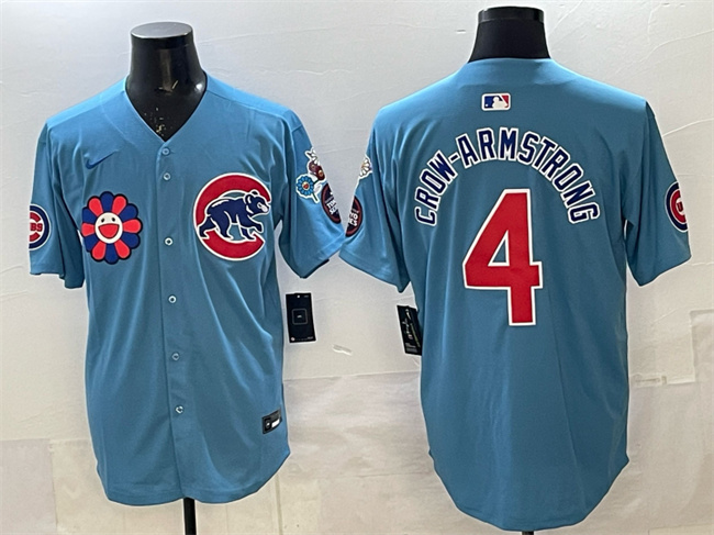 Chicago Cubs #4 Pete Crow-Armstrong Blue 2025 Tokyo Series 2nd Alternate Limited Stitched Baseball Jersey