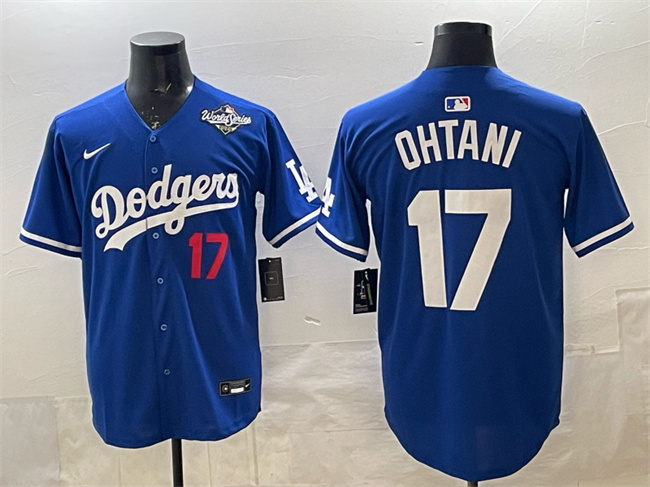 Los Angeles Dodgers #17 Shohei Ohtani Royal 2025 World Series Limited Stitched Baseball Jersey