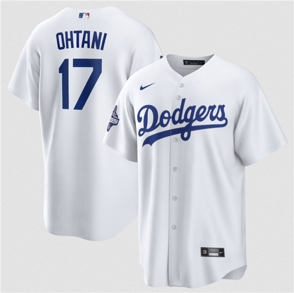 Los Angeles Dodgers #17 Shohei Ohtani White 2025 World Series Champions Stitched Baseball Jersey