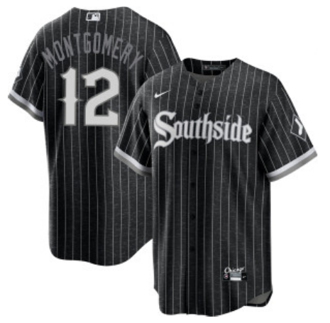 Chicago White Sox #12 Colson Montgomery City Connect Cool Base Stitched Jersey