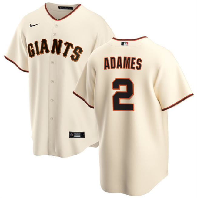 San Francisco Giants #2 Willy Adames Cream Cool Base Stitched Baseball Jersey