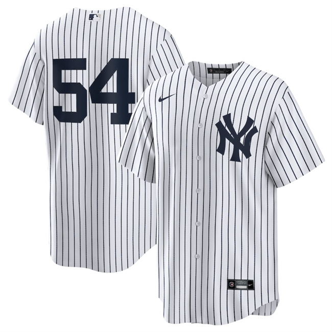New York Yankees #54 Max Fried White 2024 Cool Base Stitched Baseball Jersey