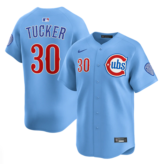 Chicago Cubs #30 Kyle Tucker Blue 2024-25 2nd Alternate Limited Stitched Baseball Jersey