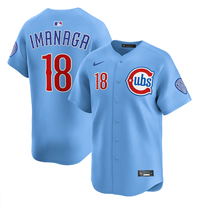 Chicago Cubs #18 Sh??ta Imanaga Blue 2024-25 2nd Alternate Limited Stitched Baseball Jersey Chicago Cubs #18 Sh??ta Imanaga Blue 2024-25 2nd Alternate Limited Stitched Baseball Jersey