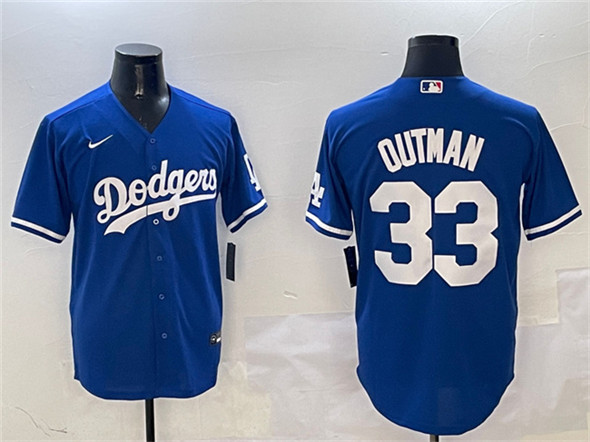 Los Angeles Dodgers #33 James Outman Royal Cool Base Stitched Baseball Jersey