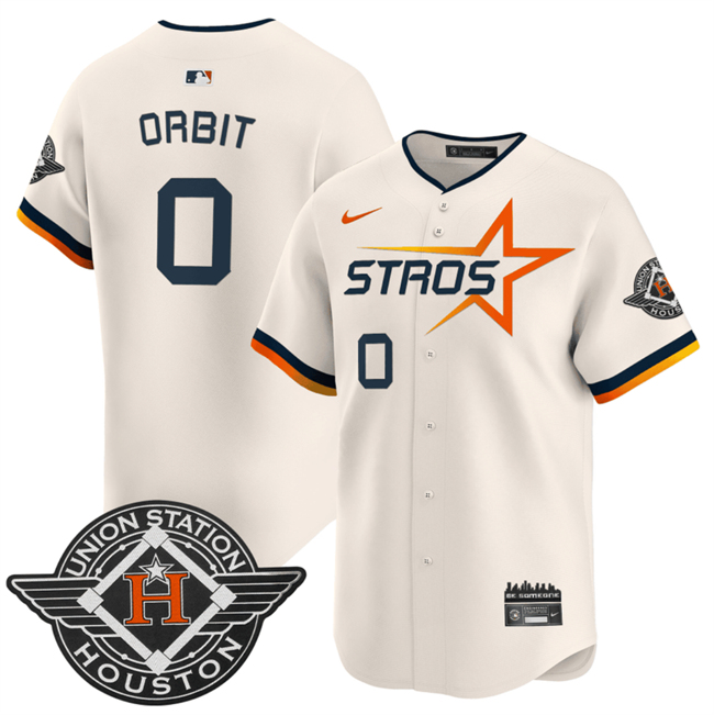 Houston Astros #0 Kaleb Ort Cream 2025 City Connect Limited Stitched Baseball Jersey