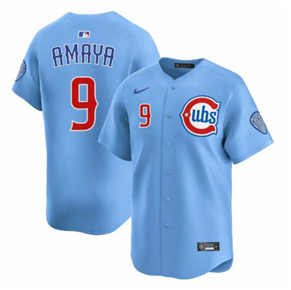 Chicago Cubs #9 Miguel Amaya Blue 2024-25 2nd Alternate Limited Stitched Baseball Jersey