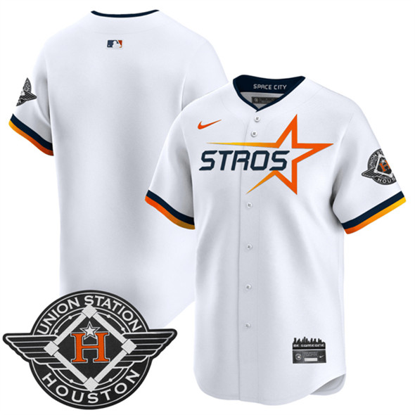 Houston Astros Blank White 2025 City Connect Limited Stitched Baseball Jersey