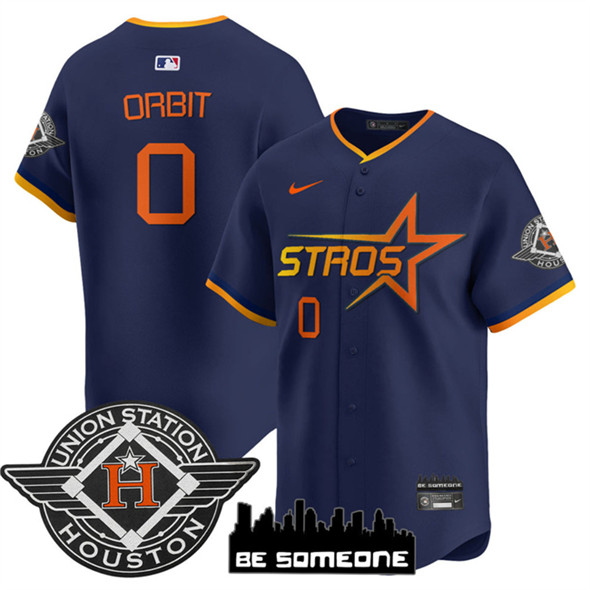 Houston Astros #0 Orbit Navy 2025 City Connect Limited Stitched Baseball Jersey