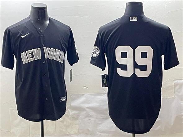 New York Yankees #99 Aaron Judge Black Cool Base Stitched Baseball Jersey