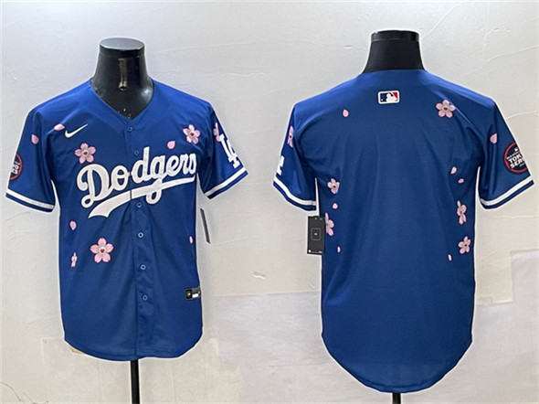 Los Angeles Dodgers Blank Royal 2025 Tokyo Series Limited Stitched Baseball Jersey