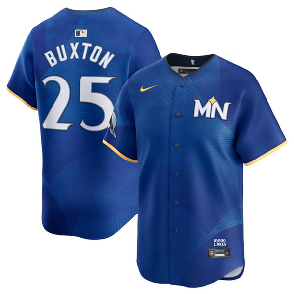 Minnesota Twins #25 Byron Buxton Royal 2024 City Connect Limited Stitched Baseball Jersey