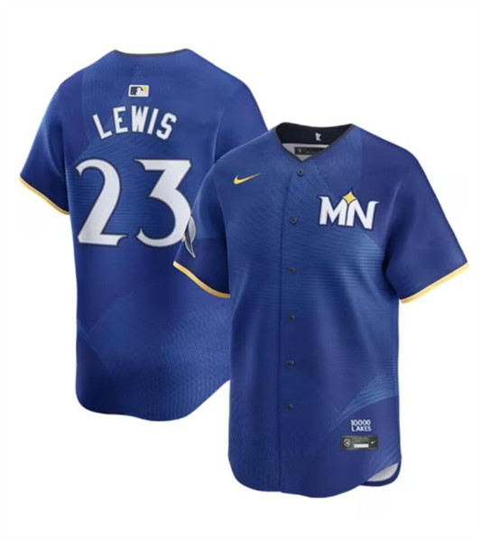Minnesota Twins #23 Royce Lewis Royal 2024 City Connect Limited Stitched Baseball Jersey