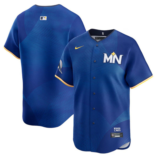 Minnesota Twins Blank Royal 2024 City Connect Limited Stitched Baseball Jersey