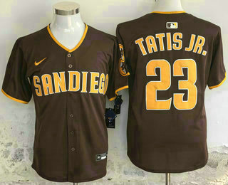 San Diego Padres #23 Fernando Tatis Jr Brown Limited Stitched Jersey