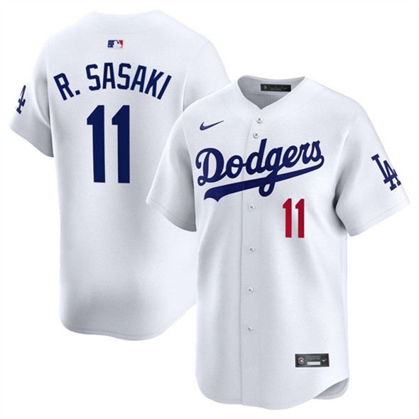 Los Angeles Dodgers #11 Roki Sasaki White 2025 Home Limited Stitched Baseball Jersey Los Angeles Dodgers #11 Roki Sasaki White 2025 Home Limited Stitched Baseball Jersey