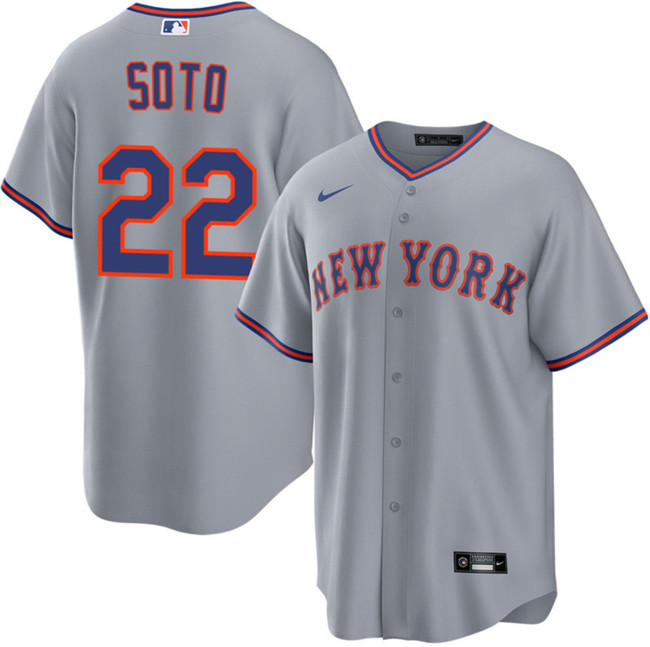 New York Mets #22 Juan Soto Gray 2025 Limited Stitched Baseball Jersey