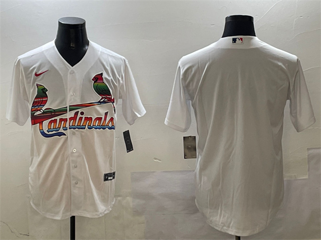 St. Louis Cardinals Blank White Cool Base Stitched Baseball Jersey
