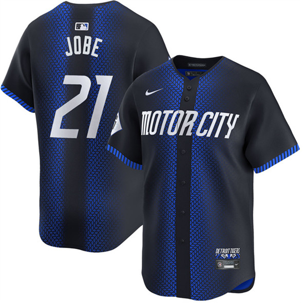 Detroit Tigers #21 Jackson Jobe Navy City Connect Cool Base Stitched Baseball Jersey Detroit Tigers #21 Jackson Jobe Navy City Connect Cool Base Stitched Baseball Jersey